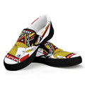 Jack Of Hearts Playing Card Print Black Slip On Sneakers