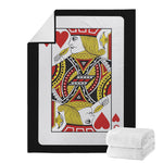 Jack Of Hearts Playing Card Print Blanket