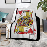 Jack Of Hearts Playing Card Print Blanket