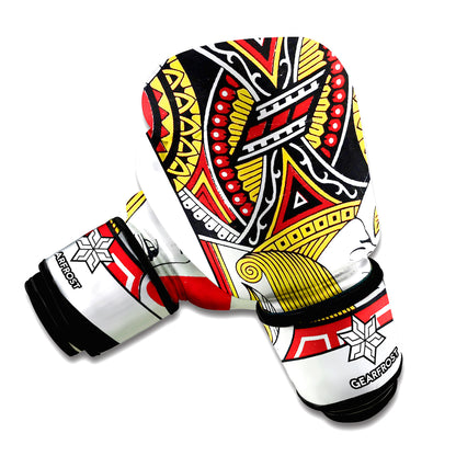 Jack Of Hearts Playing Card Print Boxing Gloves