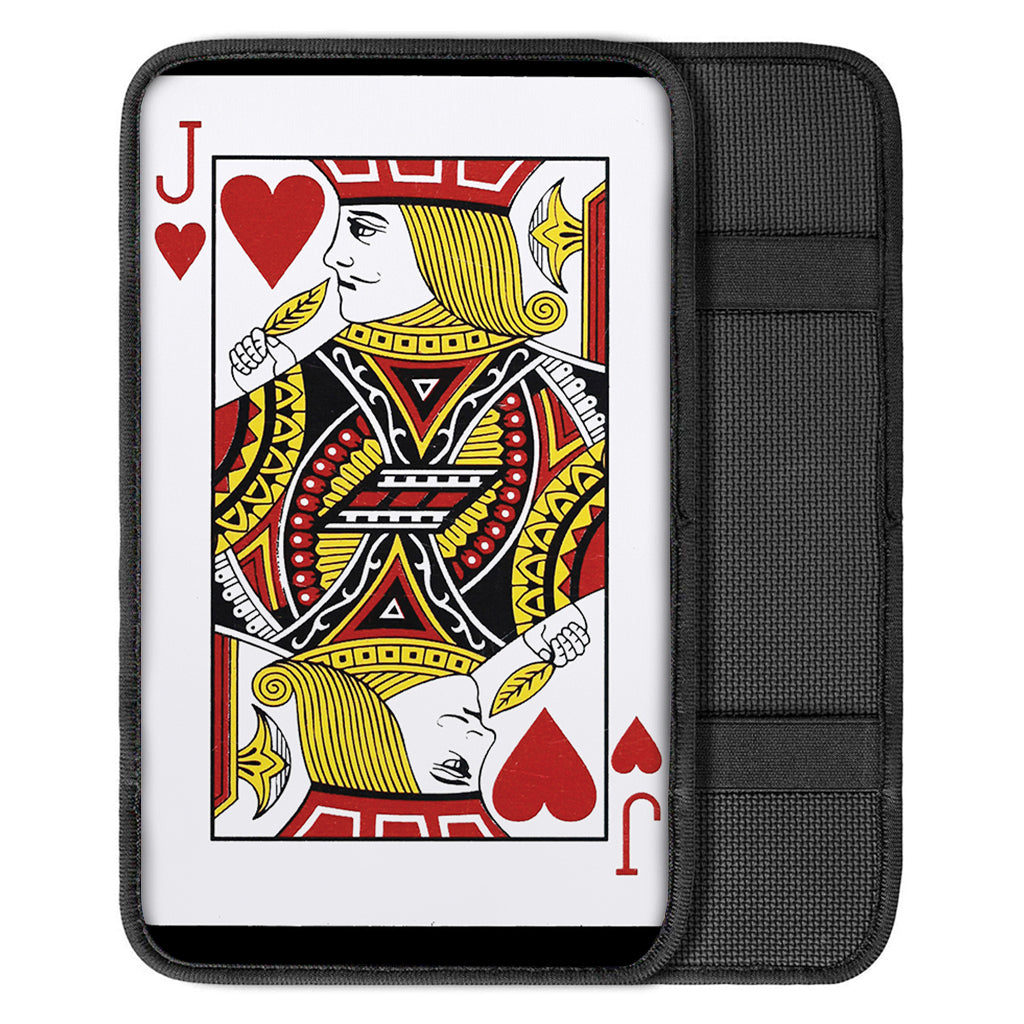 Jack Of Hearts Playing Card Print Car Center Console Cover