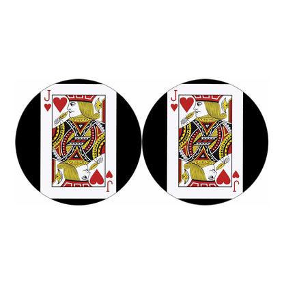Jack Of Hearts Playing Card Print Car Coasters