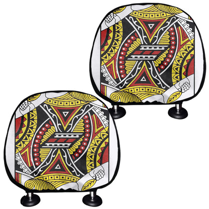Jack Of Hearts Playing Card Print Car Headrest Covers
