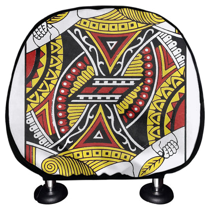 Jack Of Hearts Playing Card Print Car Headrest Covers