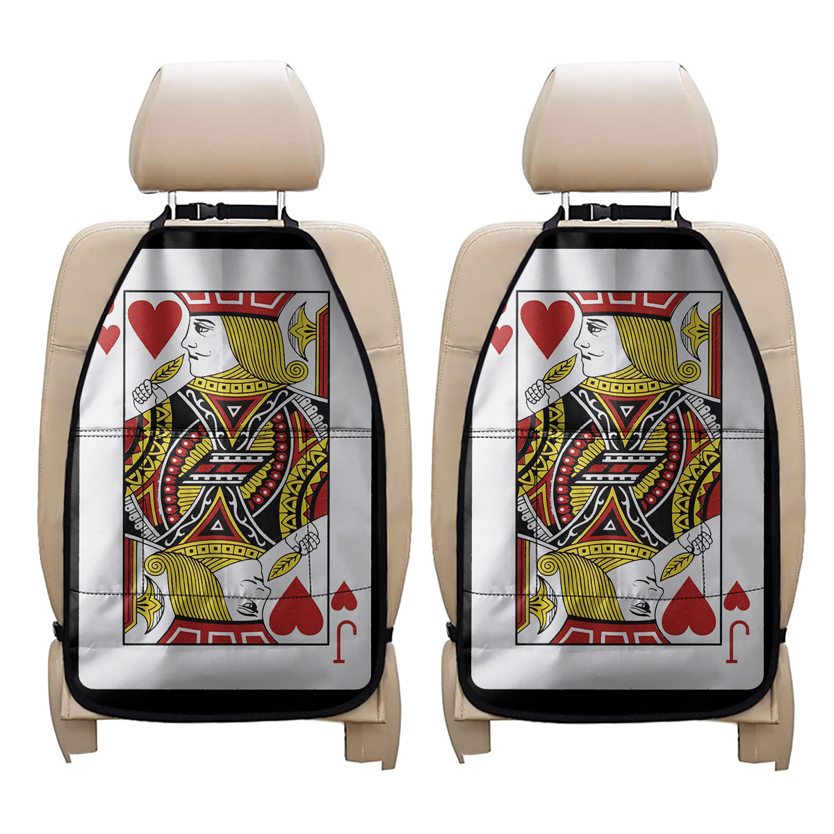 Jack Of Hearts Playing Card Print Car Seat Organizers