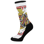 Jack Of Hearts Playing Card Print Crew Socks