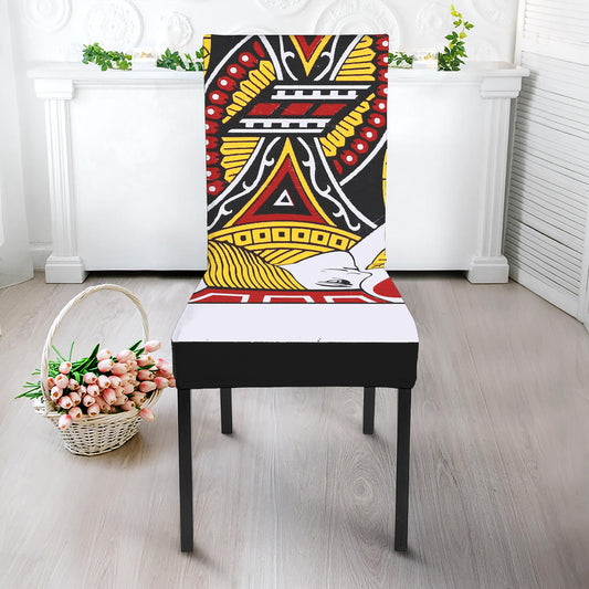 Jack Of Hearts Playing Card Print Dining Chair Slipcover
