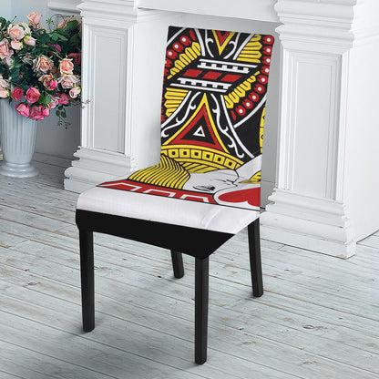 Jack Of Hearts Playing Card Print Dining Chair Slipcover