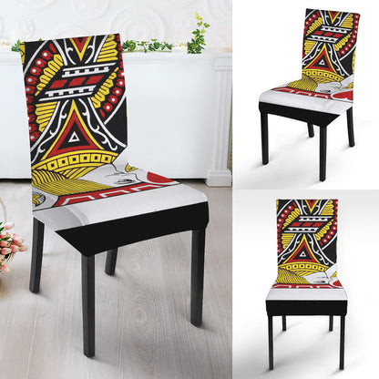 Jack Of Hearts Playing Card Print Dining Chair Slipcover
