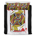 Jack Of Hearts Playing Card Print Duvet Cover Bedding Set