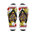 Jack Of Hearts Playing Card Print Flip Flops