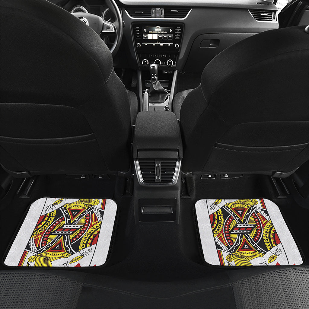 Jack Of Hearts Playing Card Print Front and Back Car Floor Mats