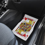 Jack Of Hearts Playing Card Print Front and Back Car Floor Mats