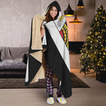 Jack Of Hearts Playing Card Print Hooded Blanket