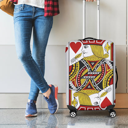 Jack Of Hearts Playing Card Print Luggage Cover