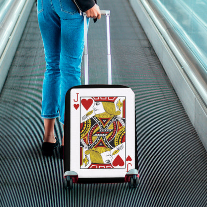 Jack Of Hearts Playing Card Print Luggage Cover