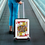 Jack Of Hearts Playing Card Print Luggage Cover