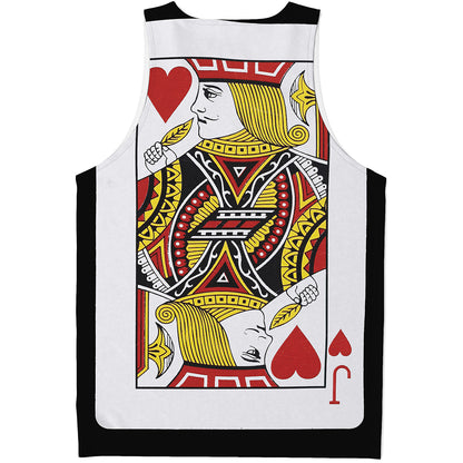 Jack Of Hearts Playing Card Print Men's Tank Top