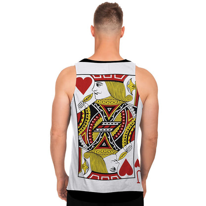 Jack Of Hearts Playing Card Print Men's Tank Top