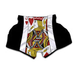 Jack Of Hearts Playing Card Print Muay Thai Boxing Shorts