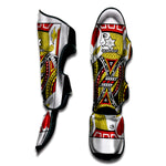 Jack Of Hearts Playing Card Print Muay Thai Shin Guard