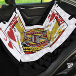 Jack Of Hearts Playing Card Print Pet Car Back Seat Cover