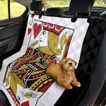 Jack Of Hearts Playing Card Print Pet Car Back Seat Cover