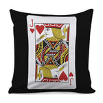 Jack Of Hearts Playing Card Print Pillow Cover