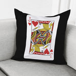 Jack Of Hearts Playing Card Print Pillow Cover