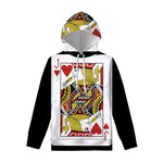 Jack Of Hearts Playing Card Print Pullover Hoodie