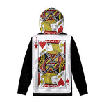 Jack Of Hearts Playing Card Print Pullover Hoodie