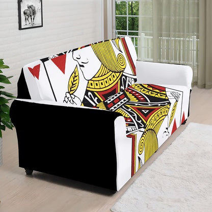 Jack Of Hearts Playing Card Print Sofa Cover