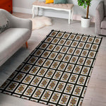 Jack Of Spades Playing Card Pattern Print Area Rug