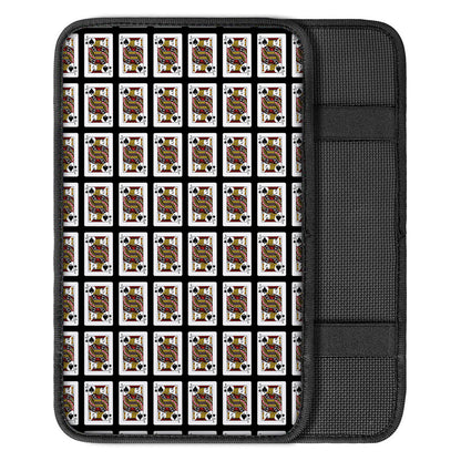 Jack Of Spades Playing Card Pattern Print Car Center Console Cover