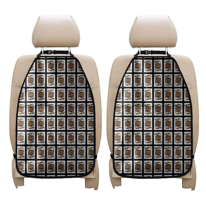 Jack Of Spades Playing Card Pattern Print Car Seat Organizers