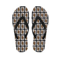 Jack Of Spades Pattern Print Flip Flops