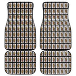 Jack Of Spades Playing Card Pattern Print Front and Back Car Floor Mats