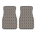 Jack Of Spades Pattern Print Front Car Floor Mats