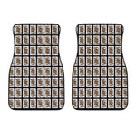 Jack Of Spades Playing Card Pattern Print Front Car Floor Mats