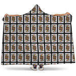 Jack Of Spades Playing Card Pattern Print Hooded Blanket