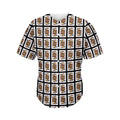 Jack Of Spades Pattern Print Men's Baseball Jersey