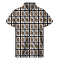 Jack Of Spades Pattern Print Men's Short Sleeve Shirt
