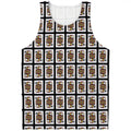 Jack Of Spades Pattern Print Men's Tank Top