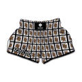 Jack Of Spades Pattern Print Muay Thai Boxing Shorts