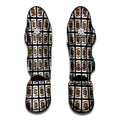 Jack Of Spades Pattern Print Muay Thai Shin Guards