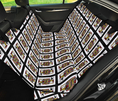 Jack Of Spades Playing Card Pattern Print Pet Car Back Seat Cover