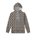 Jack Of Spades Pattern Print Pullover Hoodie