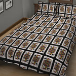 Jack Of Spades Playing Card Pattern Print Quilt Bed Set