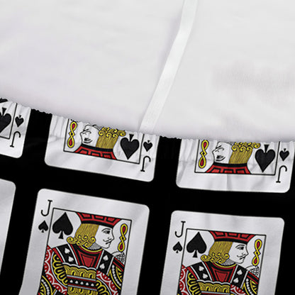 Jack Of Spades Playing Card Pattern Print Sofa Cover