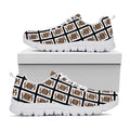 Jack Of Spades Pattern Print White Running Shoes